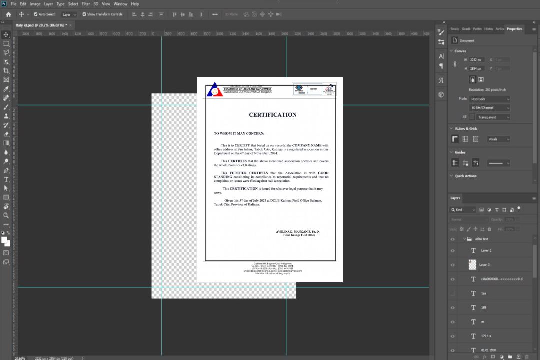 Modèle Word et PDF de certificat de bonne réputation des Philippines template Modèle Word et PDF de certificat de bonne réputation des Philippines template